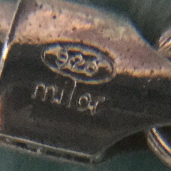 MILOR Sterling Silver 925 Omega Necklace Choker 16" Italy 20g Vintage New - Picture 6 of 13